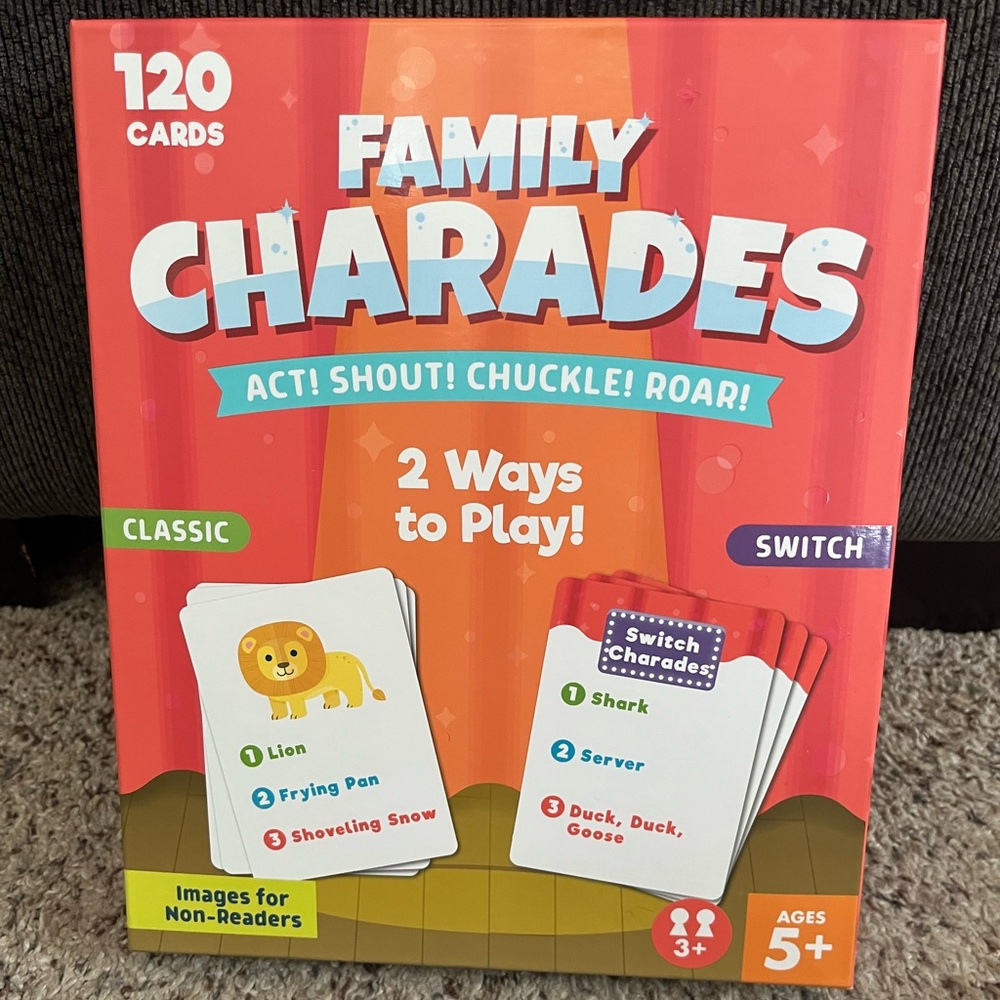 Family Charades Game - Chuckle & Roar - Images For Non Readers